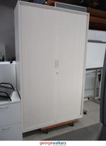 Filing & Storage - Tambour - 2-Door Cupboard - White - 1200 x 450 x 2000mm