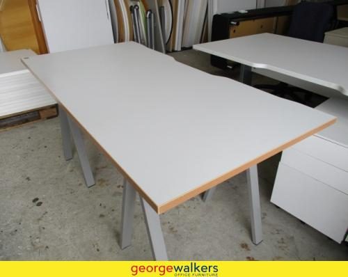 1600mm Straight Desk Office Table White
