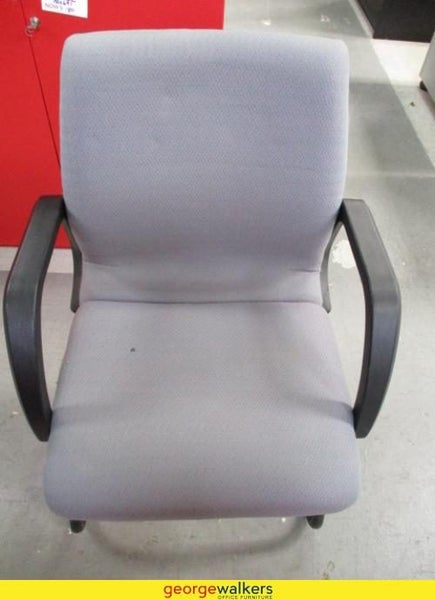 1x Reception Chair blue/grey