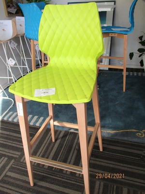 Barstool - Quilted Plastic - Lime - Metalmobil