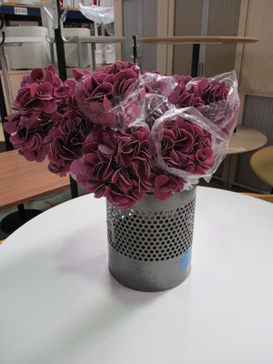 Hydrangea Foam Stem Artificial Flower - Purple