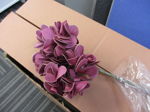 Hydrangea Foam Stem Artificial Flower - Purple