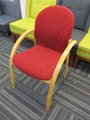 Single Seater Arm Chair Red